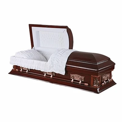 American Style Oversize Oak Wood Casket
